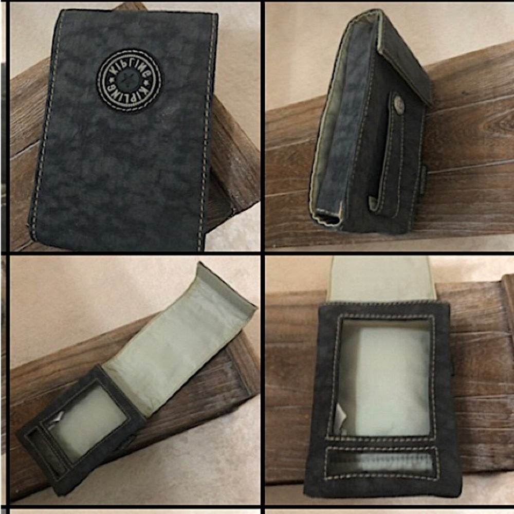 Vintage Kipling Crinkle Nylon Full Pack Cigarette Case Belt Attach Holder